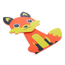 Painted Wooden Fox Cutout DIY Craft 4.3 Inches