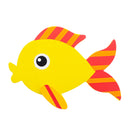 Painted Wooden Fish Cutout DIY Craft 3.9 Inches