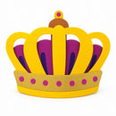 Painted Wooden Crown Cutout DIY Craft 3.7 Inches