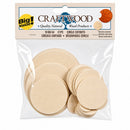 Set of 21 Unfinished Wooden Circle Shapes Cutouts DIY Crafts 3 Inches