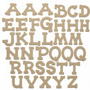 Set of 36 Miniature Unfinished Unpainted Wooden Blank Alphabet Letters 1.75 Inches