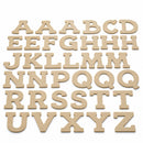 Set of 36 Miniature Unfinished Unpainted Wooden Blank Alphabet Letters 1.75 Inches