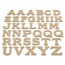 Set of 36 Miniature Unfinished Unpainted Wooden Blank Alphabet Letters 1.75 Inches