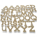 Set of 36 Miniature Unfinished Unpainted Wooden Blank Alphabet Letters 1.75 Inches
