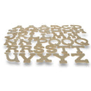 Set of 36 Miniature Unfinished Unpainted Wooden Blank Alphabet Letters 1.75 Inches