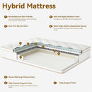 King Hybrid Mattress Twelve Inches CertipurUS Memory Foam