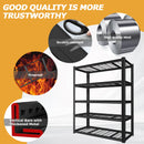 47 Inches Wide Metal Storage Rack, Heavy-Duty Steel Moisture-Proof And Waterproof 5-Layer Adjustable Storage Shelving Unit. Designed For Warehouse Storage (food Pantries, Industrial Use).