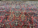 Palace Size Persian Sarouk Rug 10x16, Rare Size, Red, Large Antique Persian Carpet