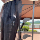 Patio Gazebo Tent With Ventilated Double Roof And Mosquito Net For Backyard Or Garden