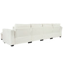 U_Style U-shaped Freely Transformable Modular Corner Sofa with Two Ottomans, Suitable for Living Rooms, Studies, Home Theaters, and More.