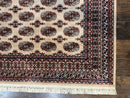 Karastan Rug 8.2 x 11.6 Beige Bokhara, Wool Pile, Vintage Discontinued Karastan Area Rug, Belgium Power Loomed Rug