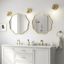 Gold Round Wall Mirror 20 Inch Decorative Home Accent
