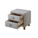 Cleo - Nightstand - Gray Boucle