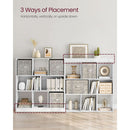 White Bookcase With 8 Open Compartments Freestanding Storage Shelf 11x35.4x39.4
