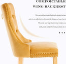 Velvet Tufted Dining Chair Set Of 2 With Nailhead Trim