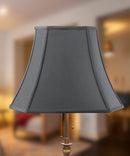 16"W x 12"H Square Cut Corner Shade Black Fabric/Gold Liner
