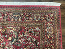 Sino Persian Rug 9x12, Fine 290 KPSI, Rose-Red, Floral Allover