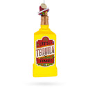 Tequila Bottle with Sombrero Glass Christmas Ornament