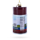 Jellied Cranberry Sauce Can Glass Christmas Ornament