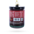 Fresh Salsa Jar Glass Christmas Ornament