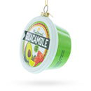 Traditional Guacamole Glass Christmas Ornament