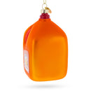 100% Pure Orange Juice Jug Large Glass Christmas Ornament