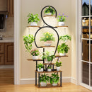 Plant Stand Indoor with Grow Light, 9-Tiered 63' Tall Indoor Plant Shelves for Multiple Plants, Large Metal Plant Shelf, Lighted Plant Stand for Indoor, Balcony, Living Room