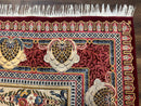 Wonderful Aubusson Rug 10x14, Red Maroon, Elegant, Fine 200 KPSI