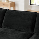 L-Shaped Sectional Sofa With Ottoman, Convertible 4 Seater Couch