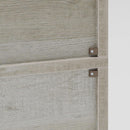 Industrial 70 Inch Tall Bookcase With Doors 6 Shelf Storage