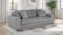 Jacana Corduroy Upholstered Dual Power Chaise Sofa Grey