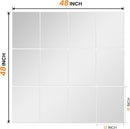 Wall Mirror Tiles 16 By 12 Inches 12 Pack Full Length Mirrors