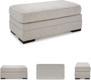 Eastonbridge Upholstered Rectangular Ottoman Light Gray