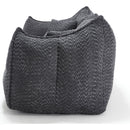Soft beanbag chair with high resilience foam core for two people. The comfortable square recliner sofa is ideal for family members and friends engaged in games, reading, watching TV