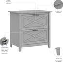 Key West 2 Drawer Lateral File Cabinet In Cape Cod Gray