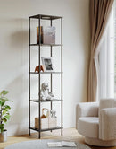 Display Shelf Floor Lamp With RGBW Light And Black Finish