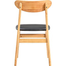 The stylish and durable solid wood dining chair, small curved back, PU cushion, and beautiful shape match perfectly with any room and everyday use