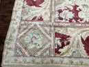 Large Egyptian Oushak Rug 12x21, Wool Handmade Vintage Carpet, Allover Pattern, Oversized 12 x 21 ft Traditional Rug