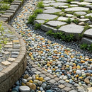 38lbs Decorative Garden Stone Outdoor Landscaping, Walkways, Yard, 1-3 inch Large Polished River Rocks for Plants Pots, Vases, Crafts