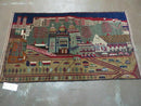 3' X 5' New Vintage Handmade Afghan Balouch Tribal Wool Pictorial Rug