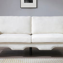 2 Piece Sectional Sofa Set with Movable Pillows, 5 Seat Convertible Couch Sets, Upholstered Sofa for Living Room Office, Bedroom & Apartment, Beige