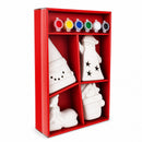 DIY Christmas Painting Craft Kit - 4 Blank Plaster Figurines Paint Set