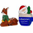 DIY Christmas Painting Craft Kit - 4 Blank Plaster Figurines Paint Set