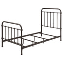 Livingston Metal Twin Open Frame Bed Dark Bronze