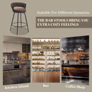 Modern Swivel Bar Stools Set of Two Stylish Design