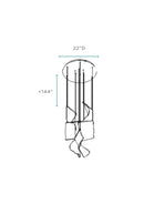 Acrylic Lace 5 Light Chandelier // Chrome