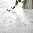 Carrara White Blanco Pattern 12"x12" Honed Marble Mesh-Mounted Mosaic Tile- MSI Collection