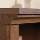 Two Tier Wooden Bookcase With Adjustable Shelf In Oiled Oak For Home Office And Living Room