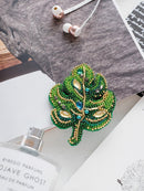 Bead Embroidery kit - Decoration Monster leaf AD-063