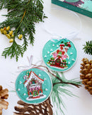 Bead Embroidery kit - Decoration New Year's hous ABT-020